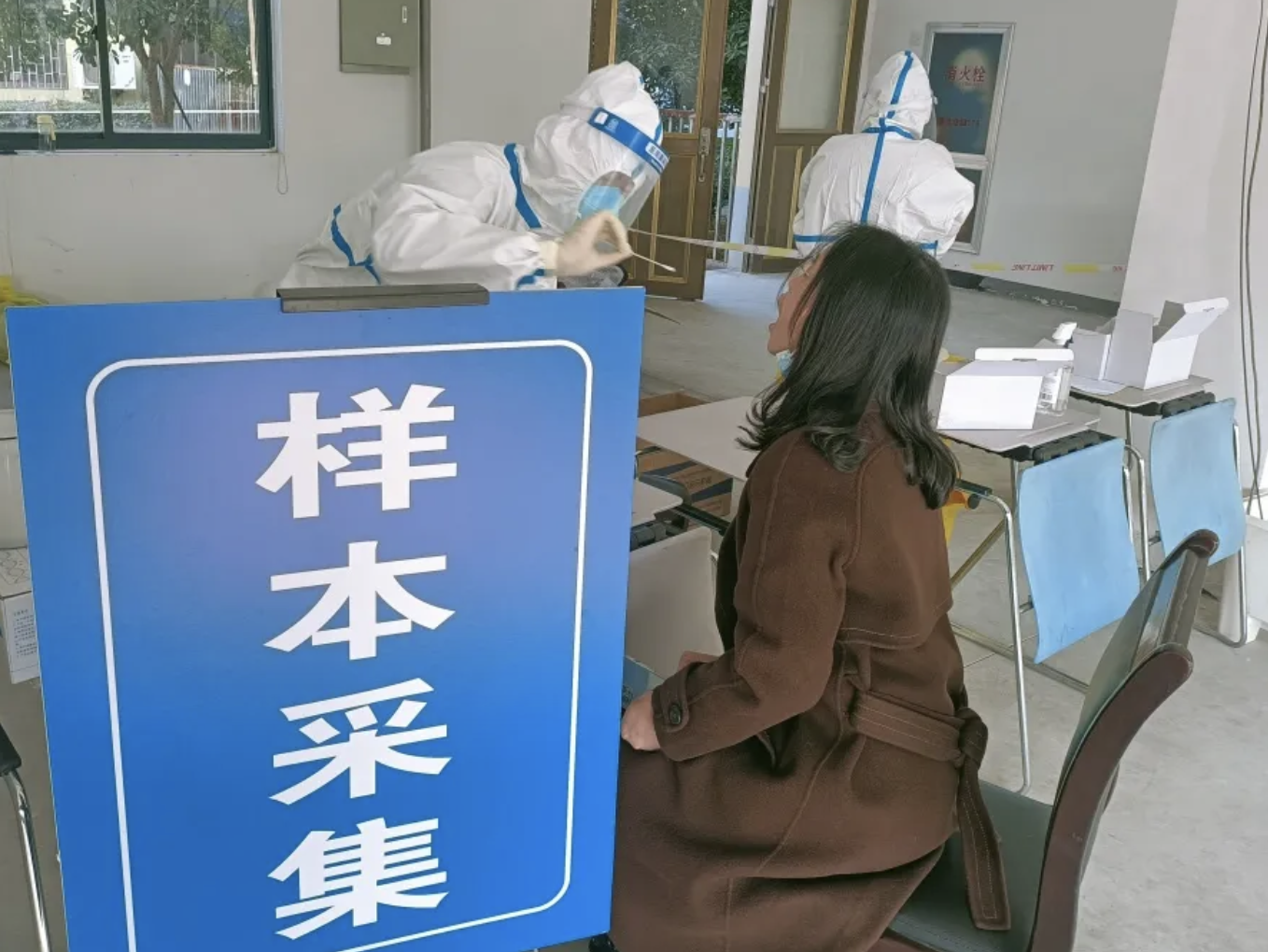 公司下屬電機(jī)鐵芯配合嵊州政府設(shè)立便民核酸檢測點